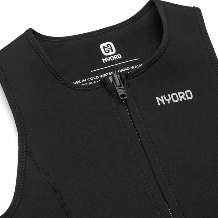 2024 Nyord Mens Tempus 2/2mm Front Zip Long John Wetsuit N04BA00019 - Black